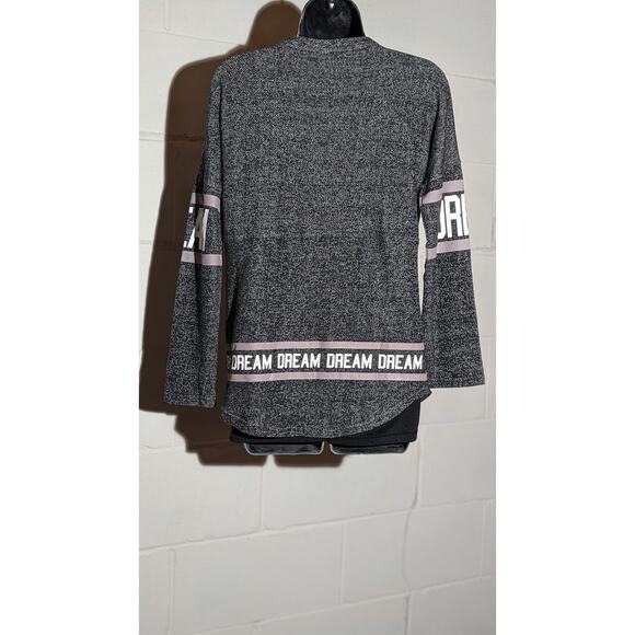 No Boundaries Dream Lace Up Long Sleeve Top Pullover Sweatshirt Medium - Picture 2 of 5